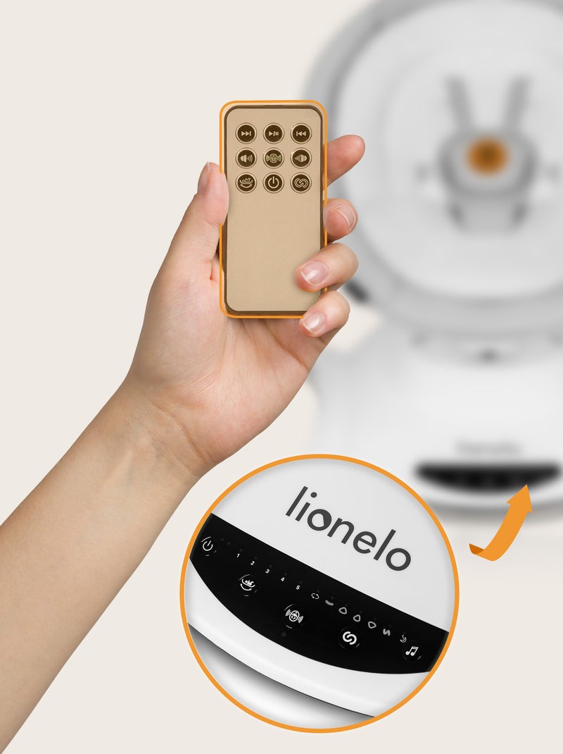 LIONELO Bella 360° Altalena elettrica - Leggera - 12 melodie - 6 modalità - Telecomando Grigio bianco - Kiabi