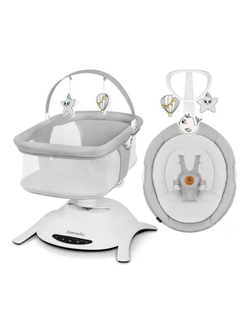 LIONELO Bella 360° Set altalena elettrica e culla - 12 melodie - 6 modalità - Telecomando - Kiabi