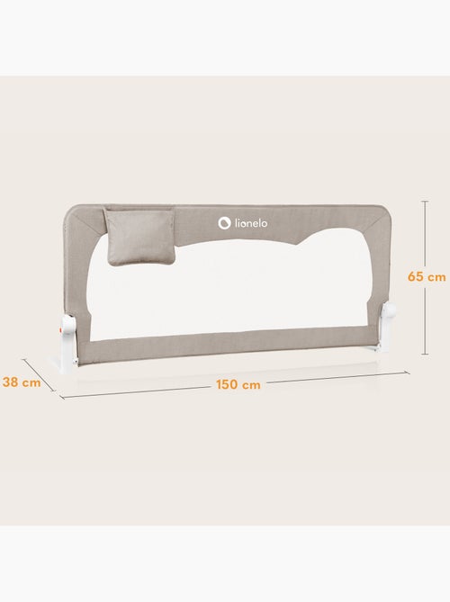 LIONELO Hanna Sponda per letto per bambini - 150x65cm - Pieghevole - Protezione anticaduta - Rete tr - Kiabi