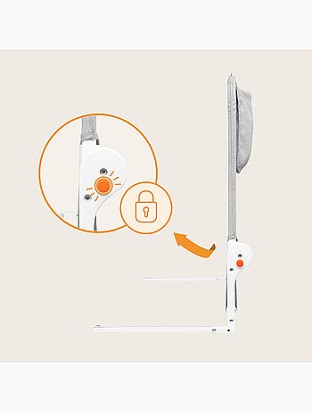 LIONELO Hanna Sponda per letto per bambini - 150x65cm - Pieghevole - Protezione anticaduta - Rete tr