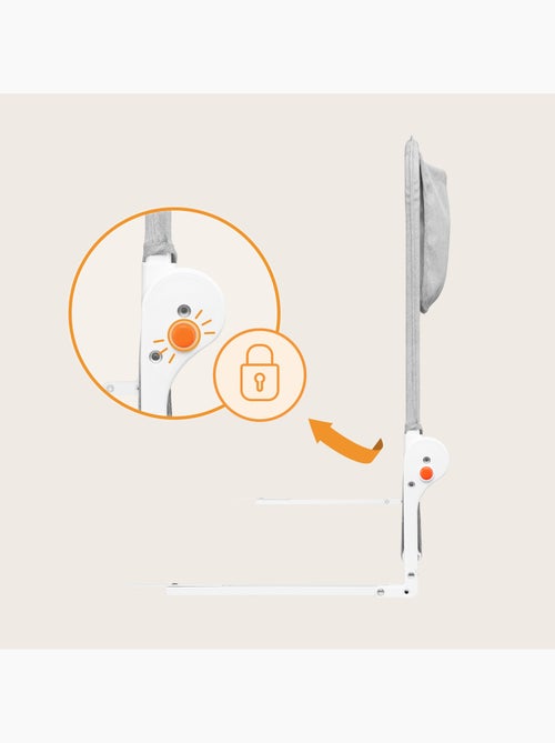 LIONELO Hanna Sponda per letto per bambini - 150x65cm - Pieghevole - Protezione anticaduta - Rete tr - Kiabi