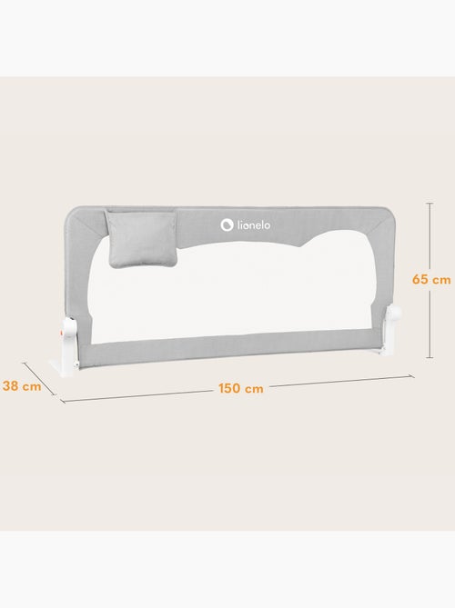 LIONELO Hanna Sponda per letto per bambini - 150x65cm - Pieghevole - Protezione anticaduta - Rete tr - Kiabi