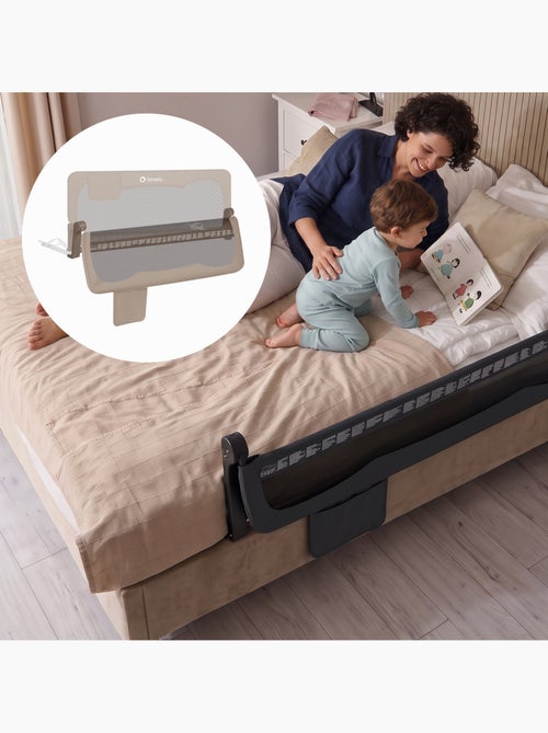 LIONELO Hanna Sponda per letto per bambini - 150x66cm - Pieghevole - Protezione anticaduta - Rete tr - Kiabi LIONELO Hanna Sponda per letto per bambini - 150x66cm - Pieghevole - Protezione anticaduta - Rete tr - Kiabi