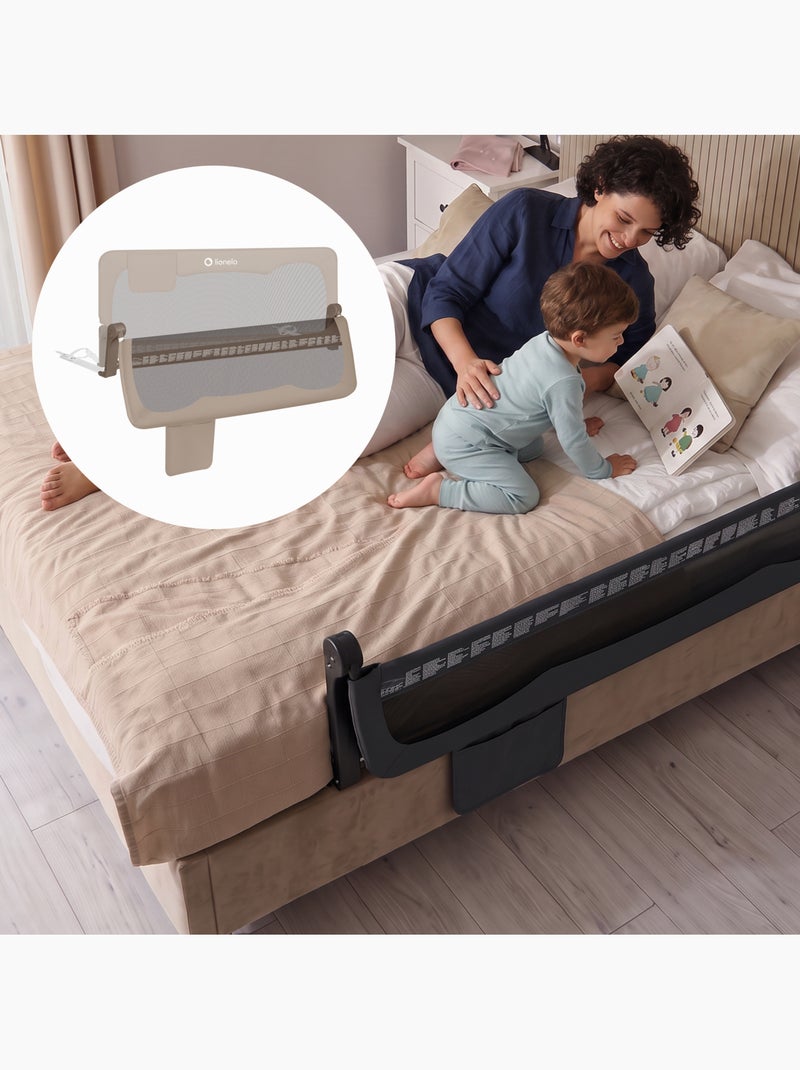LIONELO Hanna Sponda per letto per bambini - 150x66cm - Pieghevole - Protezione anticaduta - Rete tr Beige - Kiabi