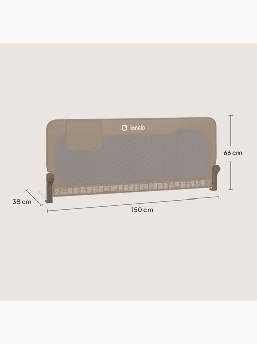 LIONELO Hanna Sponda per letto per bambini - 150x66cm - Pieghevole - Protezione anticaduta - Rete tr - Kiabi LIONELO Hanna Sponda per letto per bambini - 150x66cm - Pieghevole - Protezione anticaduta - Rete tr - Kiabi