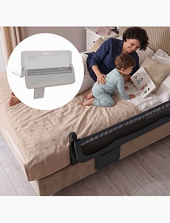 LIONELO Hanna Sponda per letto per bambini - 150x66cm - Pieghevole - Protezione anticaduta - Rete tr