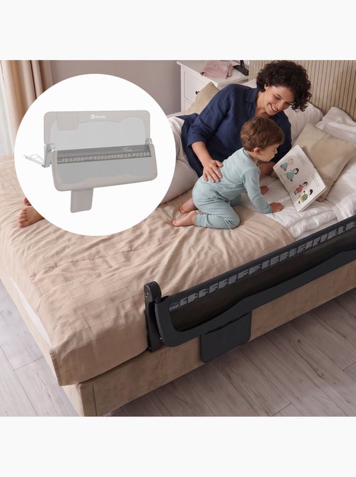 LIONELO Hanna Sponda per letto per bambini - 150x66cm - Pieghevole - Protezione anticaduta - Rete tr - Kiabi LIONELO Hanna Sponda per letto per bambini - 150x66cm - Pieghevole - Protezione anticaduta - Rete tr - Kiabi