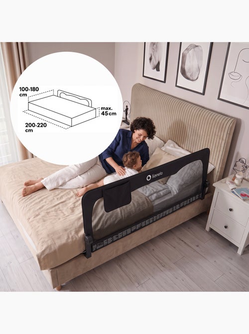 LIONELO Hanna Sponda per letto per bambini - 150x66cm - Pieghevole - Protezione anticaduta - Rete tr - Kiabi LIONELO Hanna Sponda per letto per bambini - 150x66cm - Pieghevole - Protezione anticaduta - Rete tr - Kiabi