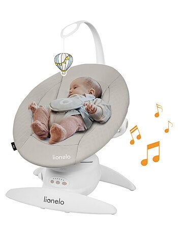 LIONELO Iris 360° Altalena Elettrica - Sdraietta - Leggera - 12 melodie - 3 modalità - 5 velocità