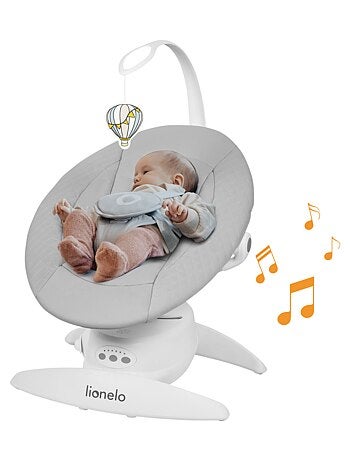 LIONELO Iris 360° Altalena Elettrica - Sdraietta - Leggera - 12 melodie - 3 modalità - 5 velocità