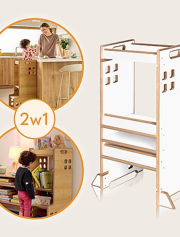 LIONELO Kitchen Helper - Torre di osservazione e apprendimento evolutiva - Montessori - Libreria
