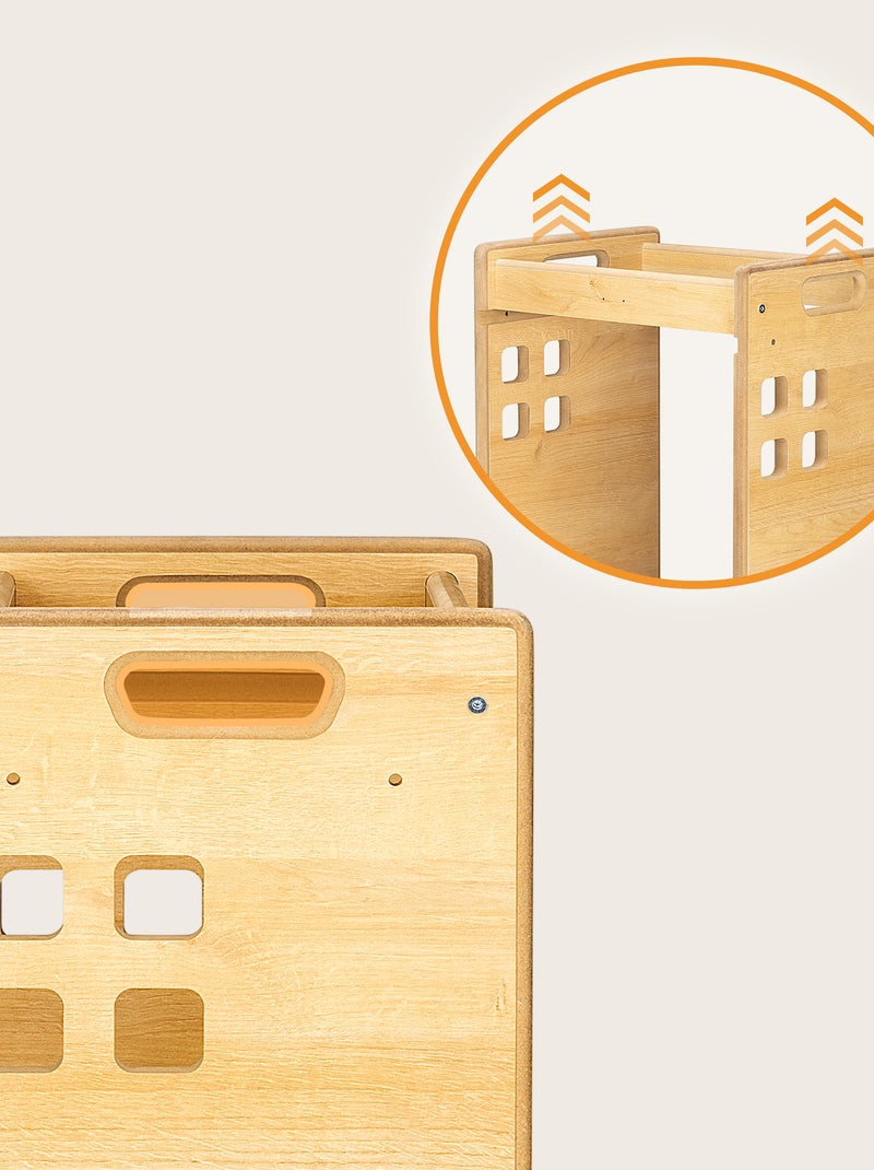 LIONELO Kitchen Helper - Torre di osservazione e apprendimento evolutiva - Montessori - Libreria Legno naturale - Kiabi
