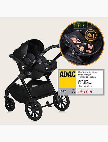 LIONELO Layla 2-in-1 Travel System - Fino a 22 kg - Il sistema da viaggio include passeggino, navice