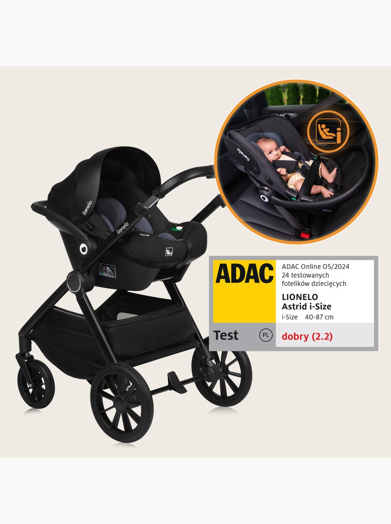 LIONELO Layla 2-in-1 Travel System - Fino a 22 kg - Il sistema da viaggio include passeggino, navice Grigio - Kiabi