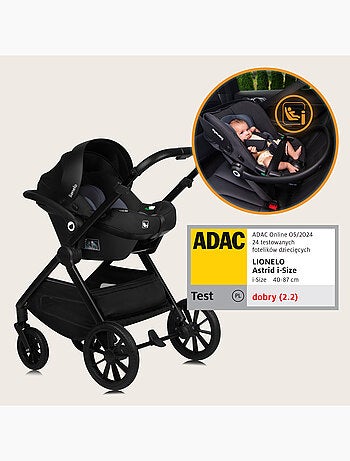 LIONELO Layla 2-in-1 Travel System - Fino a 22 kg - Il sistema da viaggio include passeggino, navice