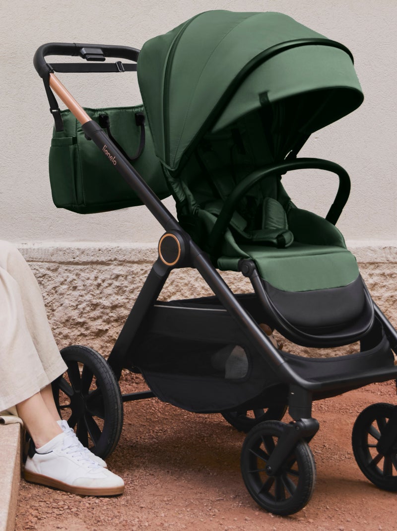 LIONELO Layla 2-in-1 Travel System - Fino a 22 kg - Il sistema da viaggio include passeggino, navice Verde - Kiabi