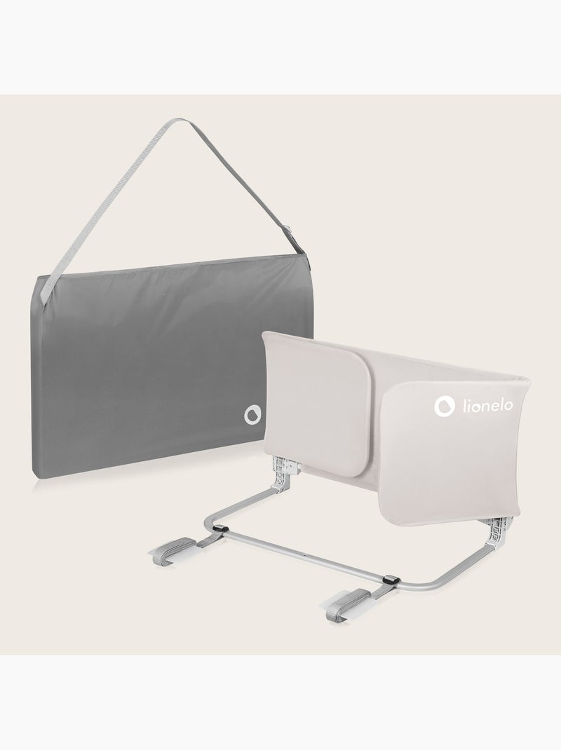 LIONELO Lora Sponda per letto - Pieghevole - Protezione anticaduta - Borsa inclusa Beige - Kiabi