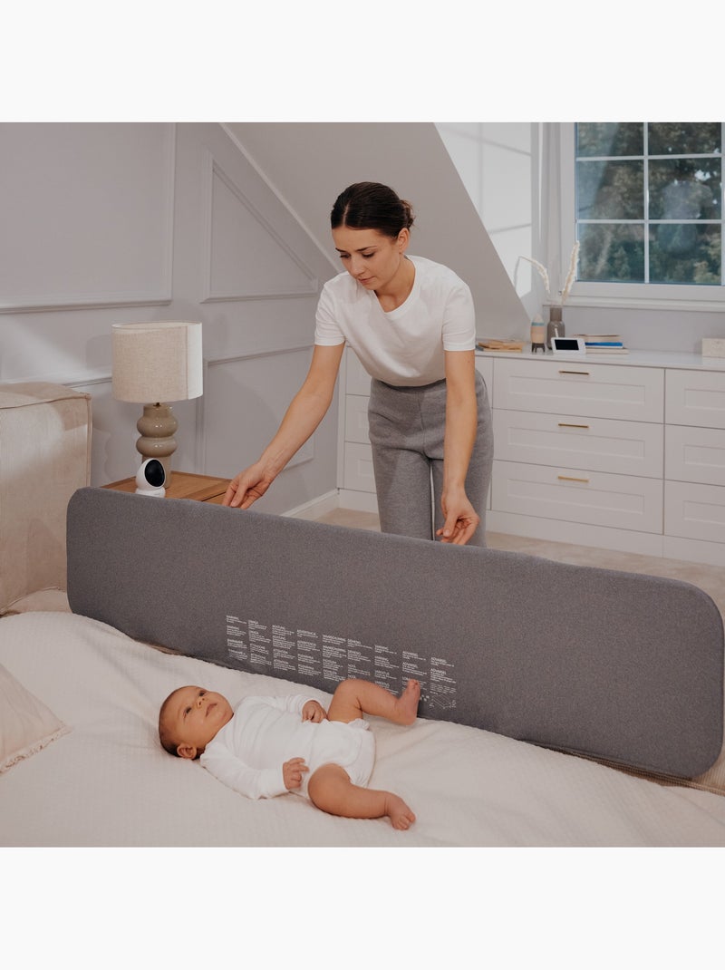 LIONELO Lora Sponda per letto - Pieghevole - Protezione anticaduta - Borsa inclusa Grigio - Kiabi