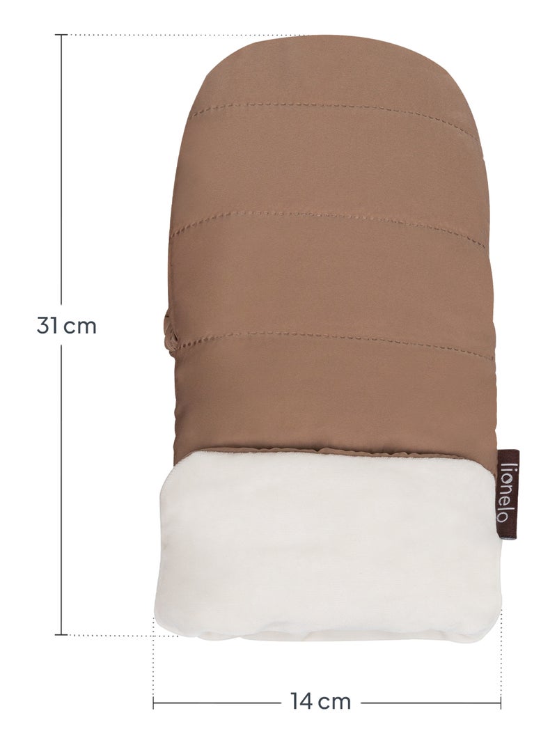 LIONELO Manicotto da Passeggino - Guanto da Passeggino - Universale - Impermeabile Beige - Kiabi