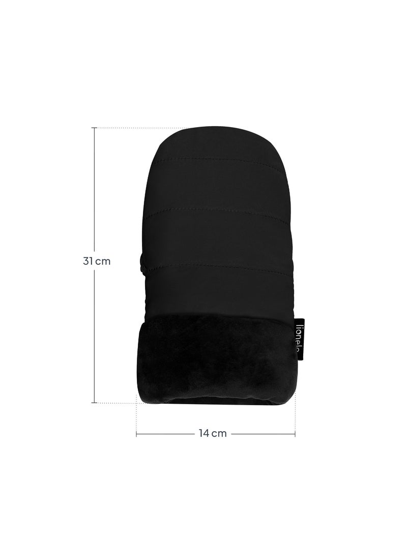 LIONELO Manicotto da Passeggino - Guanto da Passeggino - Universale - Impermeabile Nero Nero - Kiabi