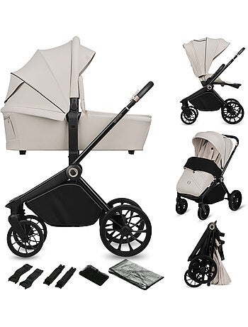 LIONELO Mika Plus 2-in-1 Travel System - Passeggino, navicella, borsa e accessori