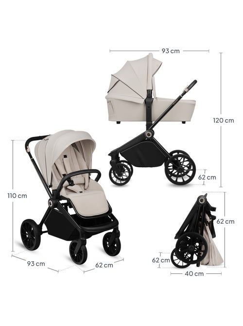 LIONELO Mika Plus 2-in-1 Travel System - Passeggino, navicella, borsa e accessori - Kiabi
