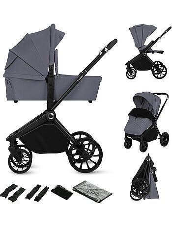 LIONELO Mika Plus 2-in-1 Travel System - Passeggino, navicella, borsa e accessori