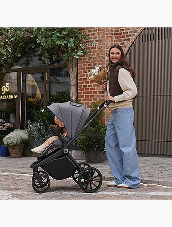 LIONELO Mika Plus 2-in-1 Travel System - Passeggino, navicella, borsa e accessori