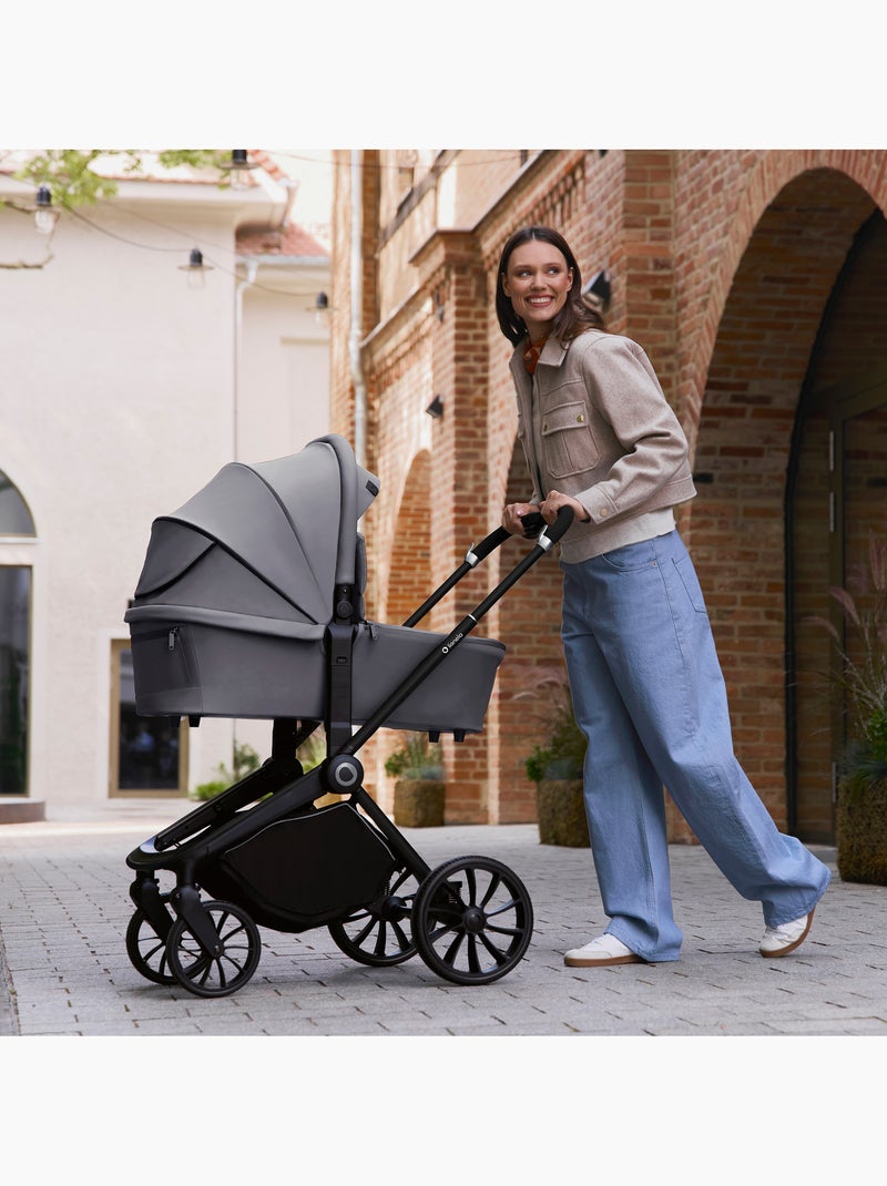 LIONELO Mika Plus 2-in-1 Travel System - Passeggino, navicella, borsa e accessori Grigio - Kiabi
