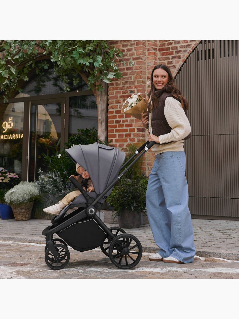 LIONELO Mika Plus 2-in-1 Travel System - Passeggino, navicella, borsa e accessori Grigio - Kiabi