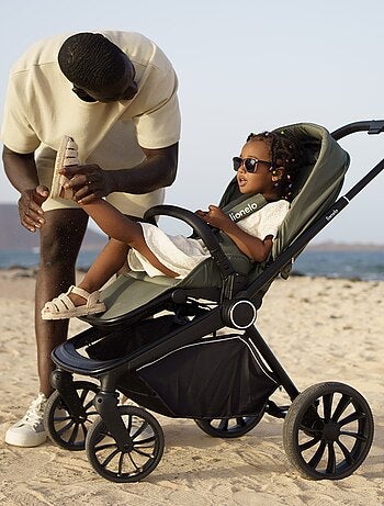 LIONELO Mika Plus 2-in-1 Travel System - Passeggino, navicella, borsa e accessori