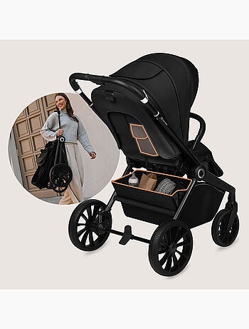 LIONELO Mika Plus 2-in-1 Travel System - Passeggino, navicella, borsa e accessori