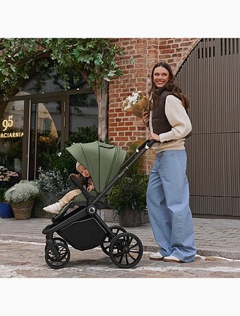 LIONELO Mika Plus 2-in-1 Travel System - Passeggino, navicella, borsa e accessori