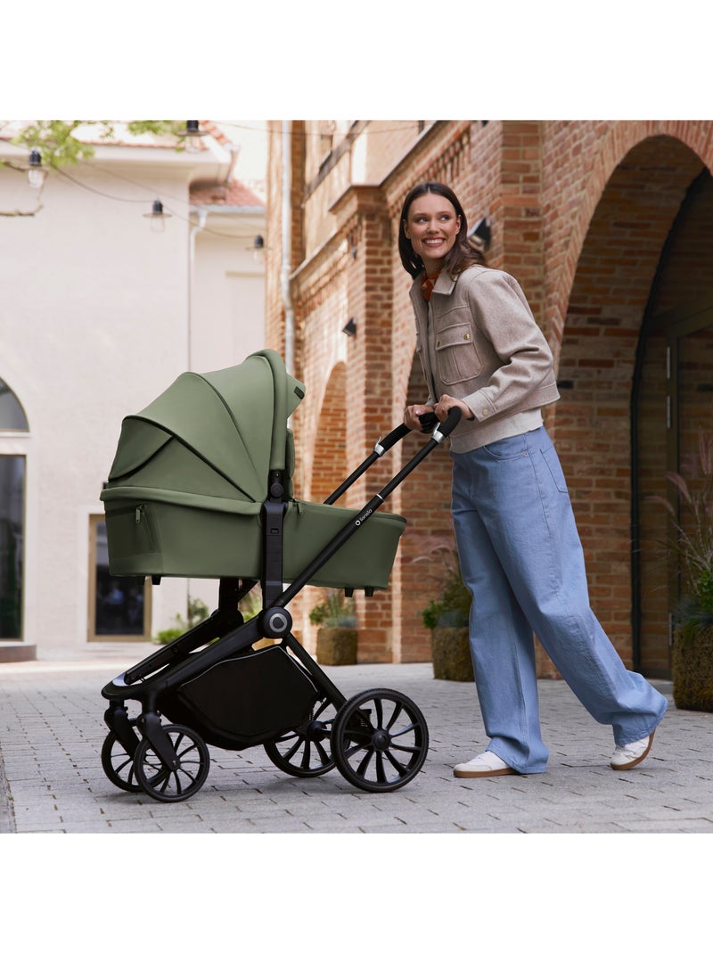 LIONELO Mika Plus 2-in-1 Travel System - Passeggino, navicella, borsa e accessori Verde - Kiabi