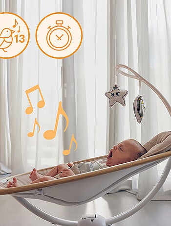 LIONELO Olivia Altalena/Sdraietta Elettrica - 5 Movimenti - 180° - Telecomando - Melodie