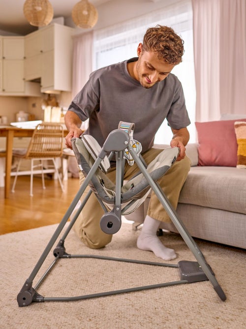 LIONELO Otto Altalena e Sdraietta - Suoni della Natura - 5 Velocità di Oscillazione - Pieghevole Com - Kiabi