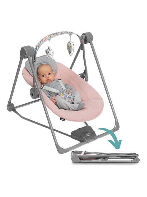 LIONELO Otto Altalena e Sdraietta - Suoni della Natura - 5 Velocità di Oscillazione - Pieghevole Com - Kiabi