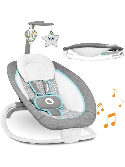 LIONELO Pascal Baby Swing/Bouncer - 12 melodie - Vibrazioni - Pieghevole compatto - Kiabi