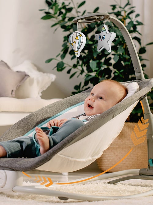 LIONELO Pascal Baby Swing/Bouncer - 12 melodie - Vibrazioni - Pieghevole compatto - Kiabi