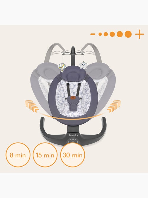 LIONELO Ralf - Sdraietta e altalena elettrica per bambini - Telecomando - 5 velocità di oscillazione - Kiabi