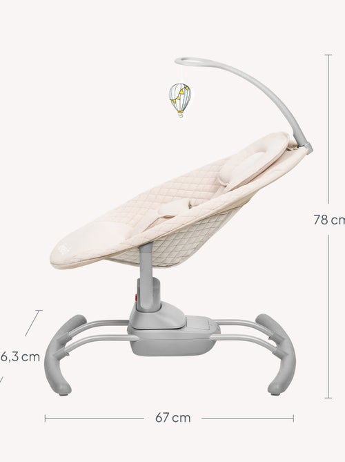 LIONELO Rio Sdraietta e altalena elettrica per bambini - Telecomando - 3 velocità di oscillazione - Kiabi LIONELO Rio Sdraietta e altalena elettrica per bambini - Telecomando - 3 velocità di oscillazione - Kiabi