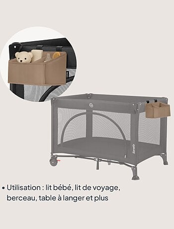 LIONELO Sidepocket Organizer da appendere per culla - Contenitore per pannolini - Cestino