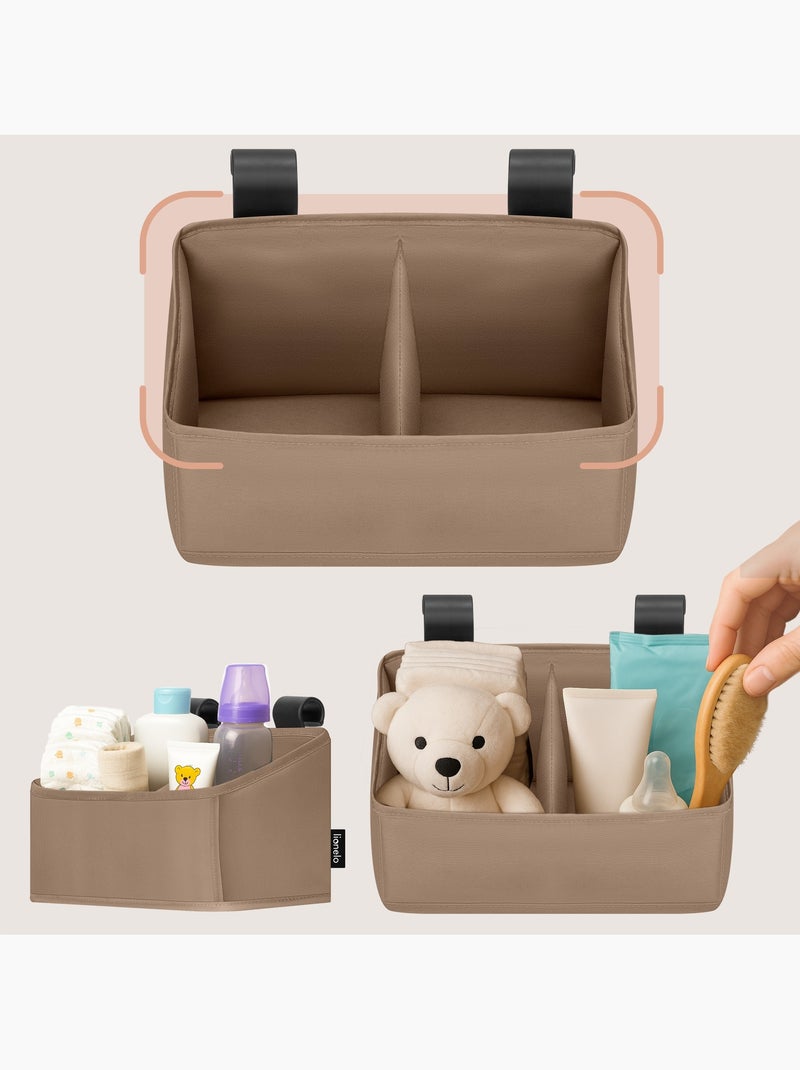 LIONELO Sidepocket Organizer da appendere per culla - Contenitore per pannolini - Cestino Beige - Kiabi