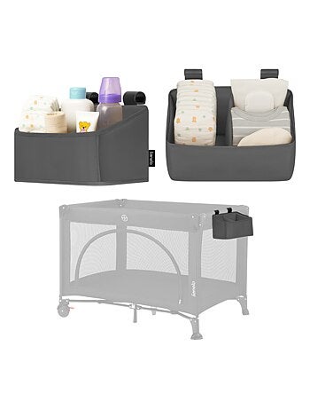 LIONELO Sidepocket Organizer da appendere per culla - Contenitore per pannolini - Cestino