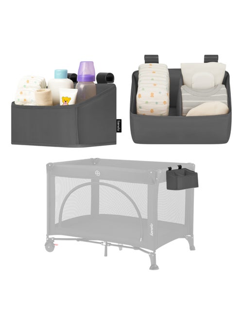 LIONELO Sidepocket Organizer da appendere per culla - Contenitore per pannolini - Cestino - Kiabi