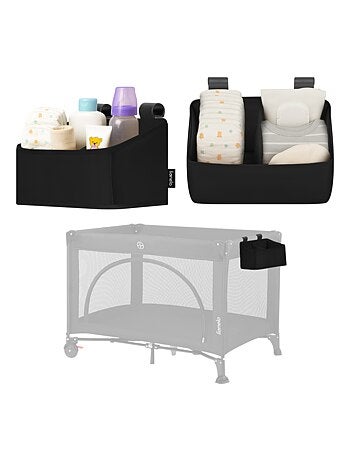 LIONELO Sidepocket Organizer da appendere per culla - Contenitore per pannolini - Cestino