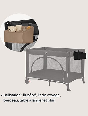 LIONELO Sidepocket Organizer da appendere per culla - Contenitore per pannolini - Cestino