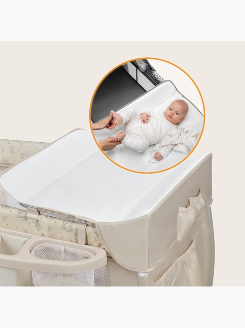 LIONELO Sven Plus 3 in 1 Lettino da viaggio - Box per bambini - 0-36 mesi - Fasciatoio - Zanzariera - Kiabi