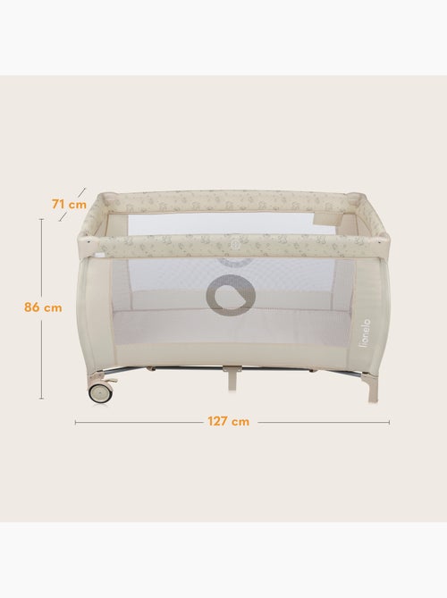 LIONELO Sven Plus 3 in 1 Lettino da viaggio - Box per bambini - 0-36 mesi - Fasciatoio - Zanzariera - Kiabi