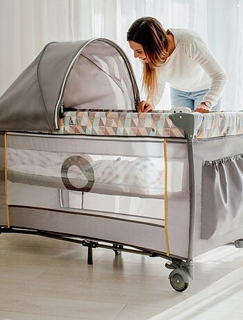 LIONELO Sven Plus 3 in 1 Lettino da viaggio - Box per bambini - 0-36 mesi - Fasciatoio - Zanzariera